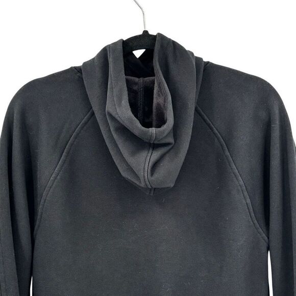 Athleta Balance Fleece Lined Sweatshirt Hoodie Black Size XXS - Picture 6 of 8